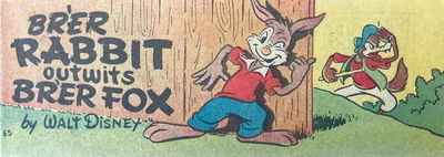 Weeties/Kornies Free! Walt Disney Comics (Nabisco, 1951? series) #E5 — Br'er Rabbit Outwits Br'er Fox [May 1954?]