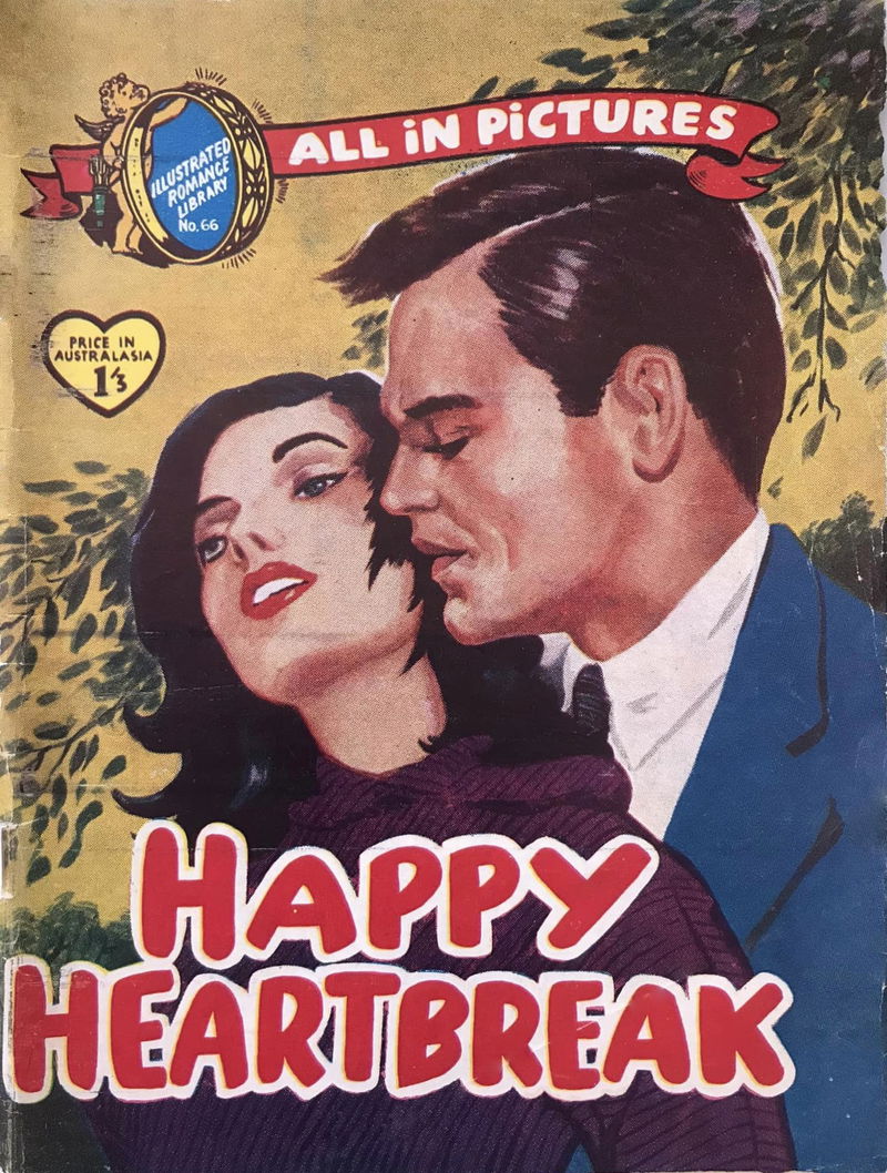 Illustrated Romance Library (Jubilee, 1958 series) #66 — Happy Heartbreak ([June 1958?])