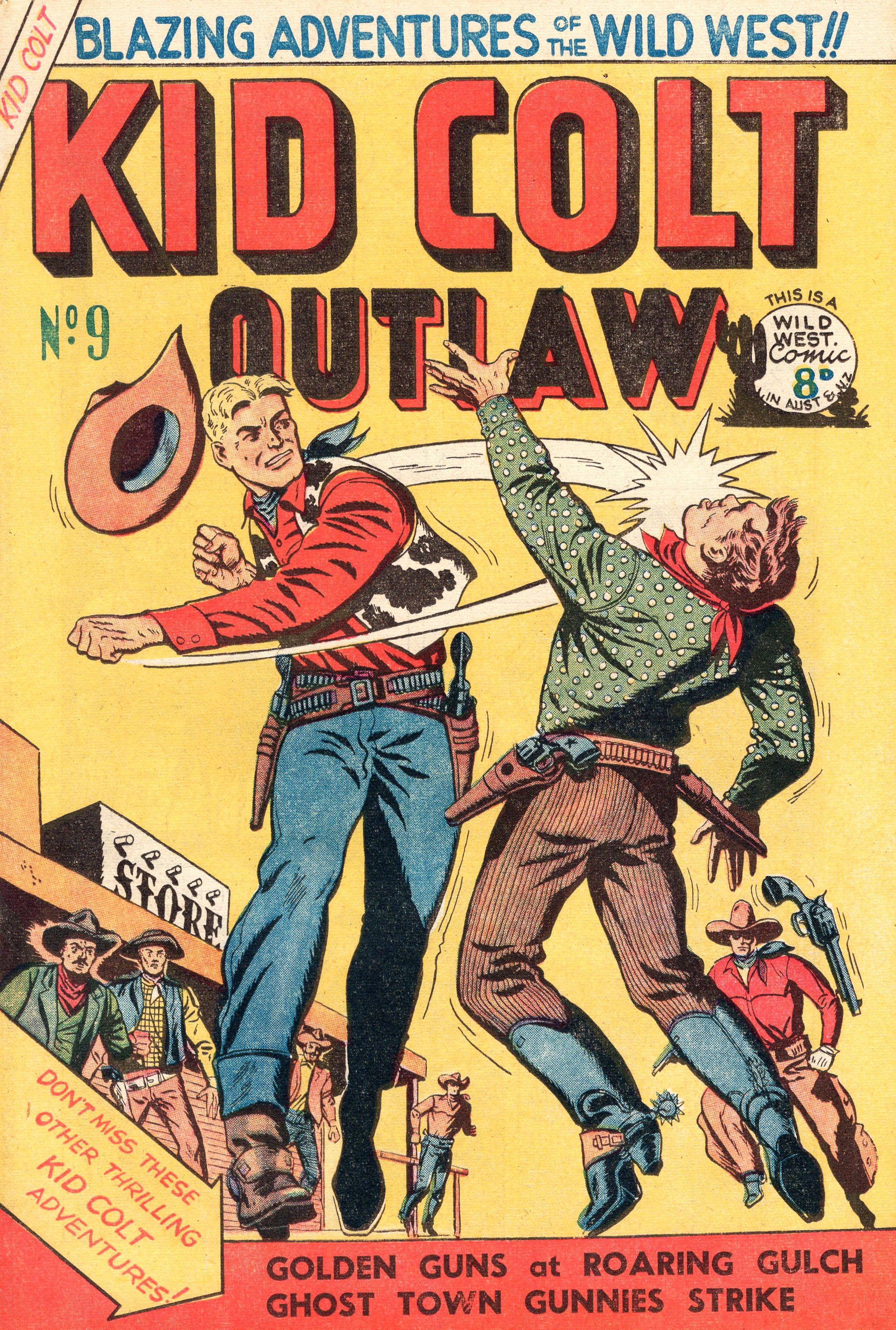 Kid Colt Outlaw (Transport, 1952 series) #9 ([October 1952?])