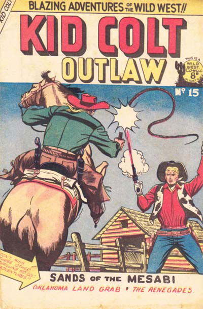 Kid Colt Outlaw (Transport, 1952 series) #15 [April 1953?]