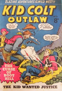 Kid Colt Outlaw (Transport, 1952 series) #21 [October 1953?]