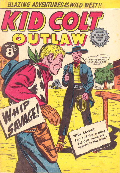 Kid Colt Outlaw (Transport, 1952 series) #28 [1954?]