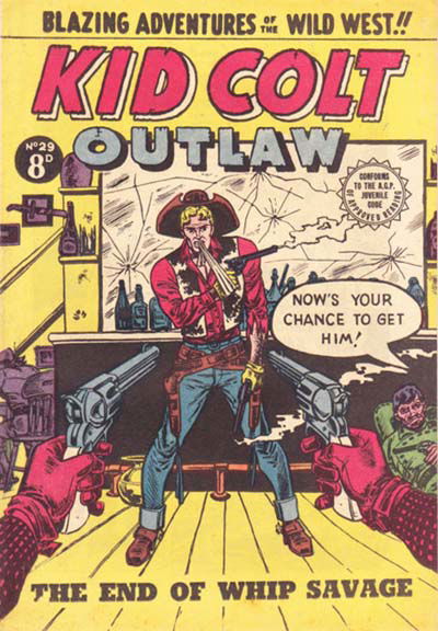 Kid Colt Outlaw (Transport, 1952 series) #29 [June 1954?]