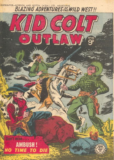 Kid Colt Outlaw (Transport, 1952 series) #36 [January 1955?]