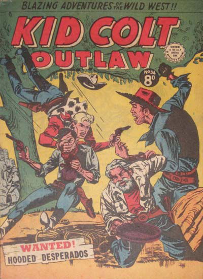 Kid Colt Outlaw (Transport, 1952 series) #34 [November 1954?]