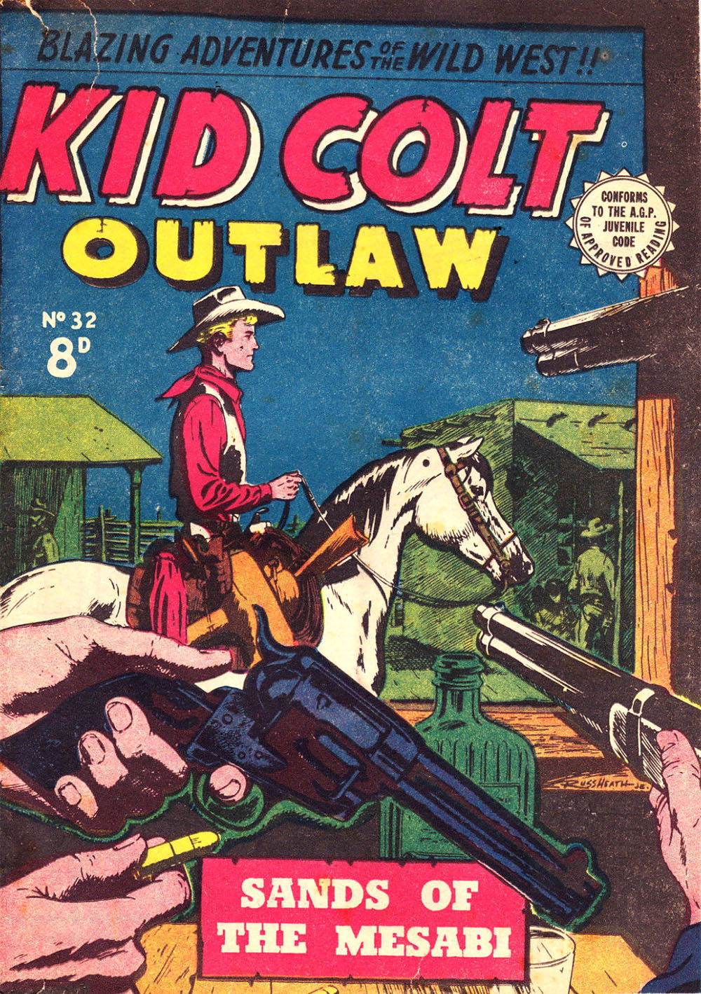 Kid Colt Outlaw (Transport, 1952 series) #32 ([September 1954?])