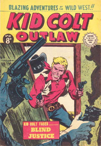 Kid Colt Outlaw (Transport, 1952 series) #31 [August 1954?]