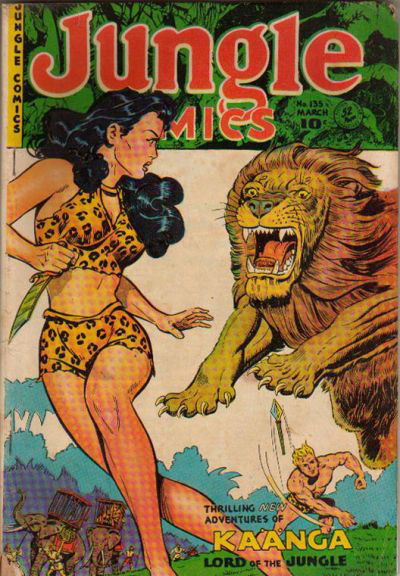 Jungle Comics (Fiction House, 1940 series) #135 March 1951