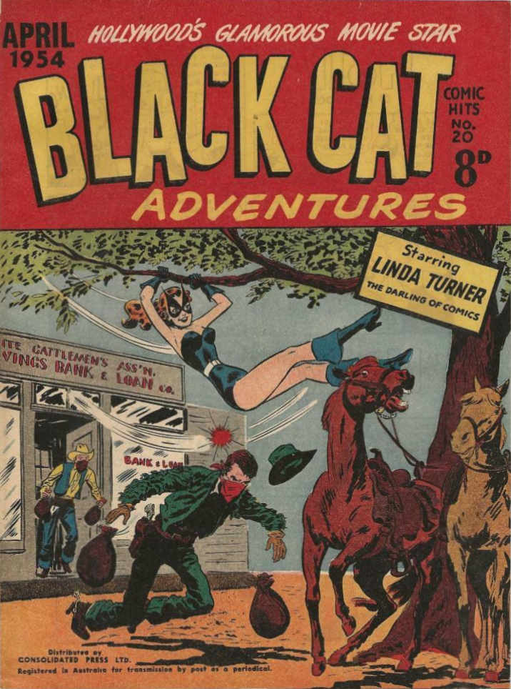 Comic Hits (Red Circle, 1952 series) #20 — Black Cat Adventures (April 1954)