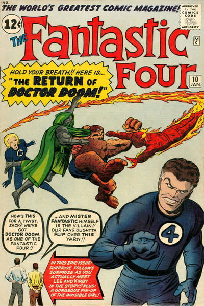 Fantastic Four (Marvel, 1961 series) #10 January 1963