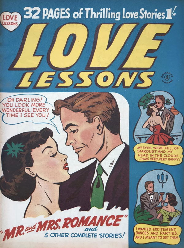 Romance Library (Barmor, 1952 series) #14 — Love Lessons [September 1952?]