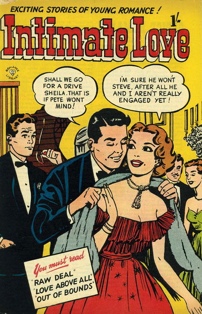 Romance Library (Barmor, 1952 series) #33 — Intimate Love ([April 1954?])