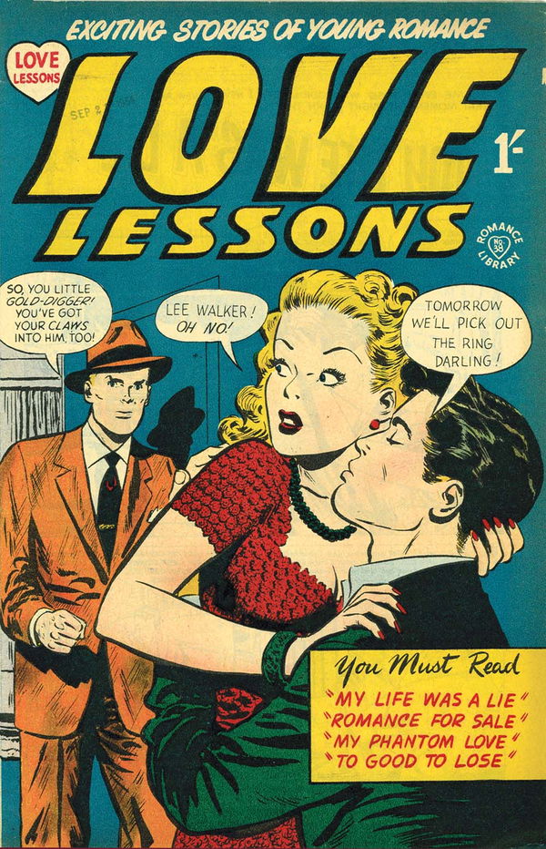 Romance Library (Barmor, 1952 series) #38 ([September 1954?]) —Love Lessons