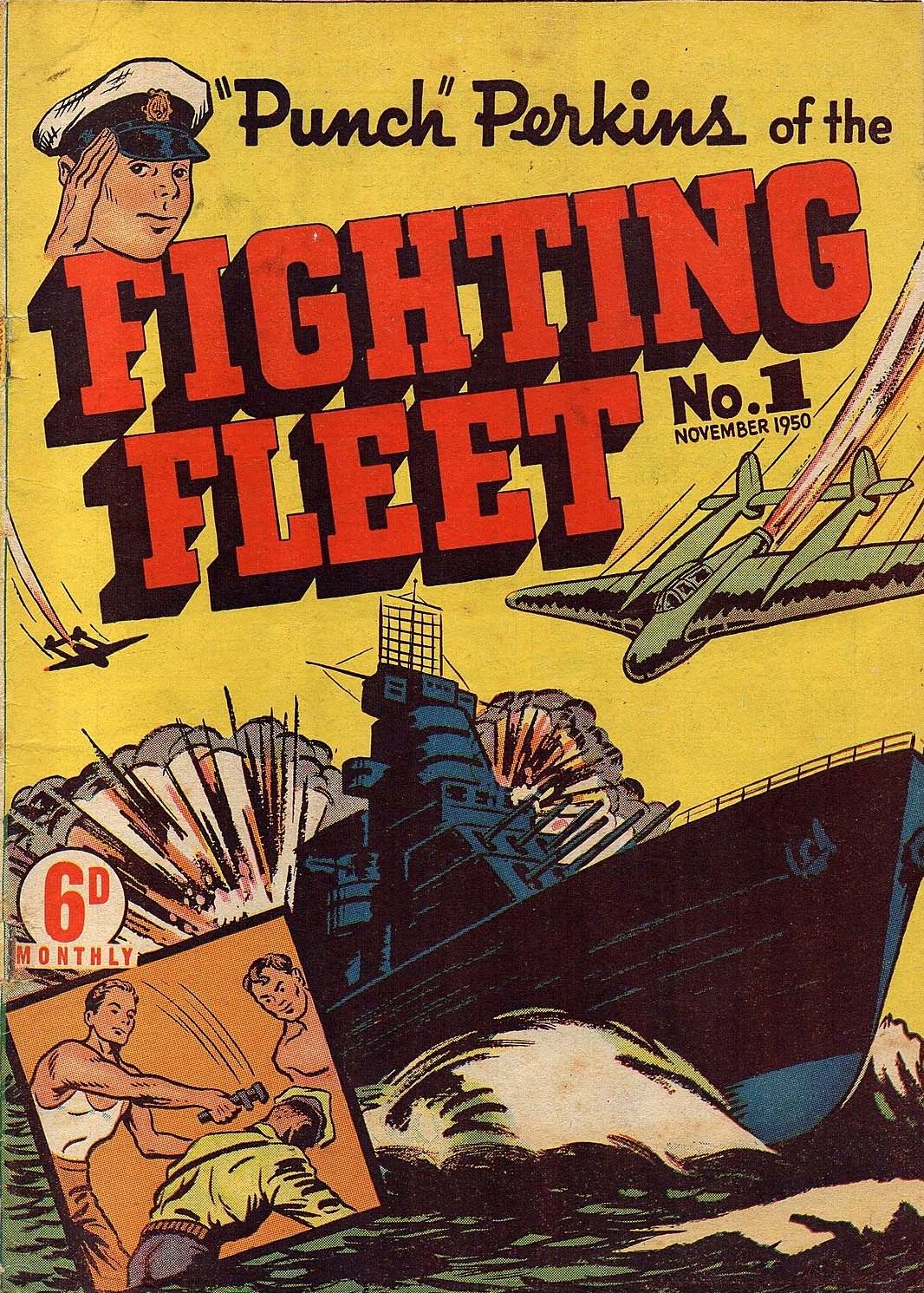 "Punch" Perkins of the Fighting Fleet (Red Circle, 1950 series) #1 (November 1950)