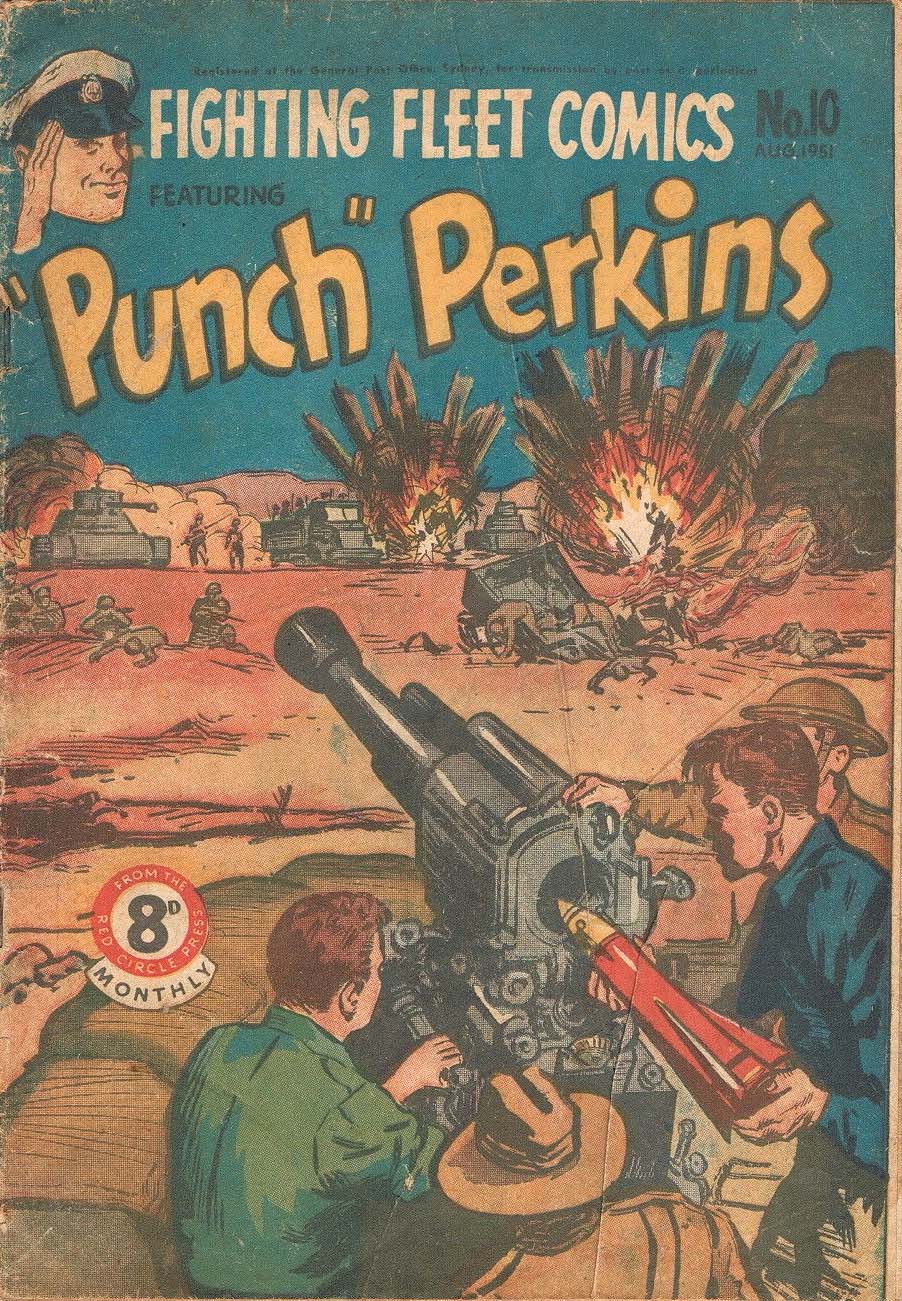 Fighting Fleet Comics (Red Circle, 1951 series) #10 — Featuring "Punch" Perkins (August 1951)