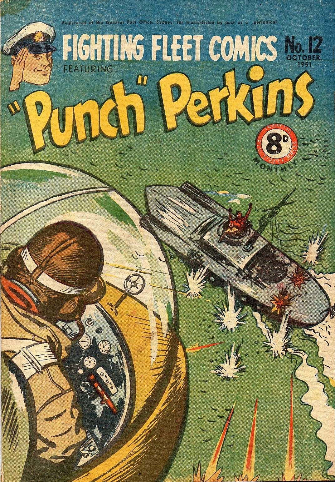 Fighting Fleet Comics (Red Circle, 1951 series) #12 — Featuring "Punch" Perkins (October 1951)