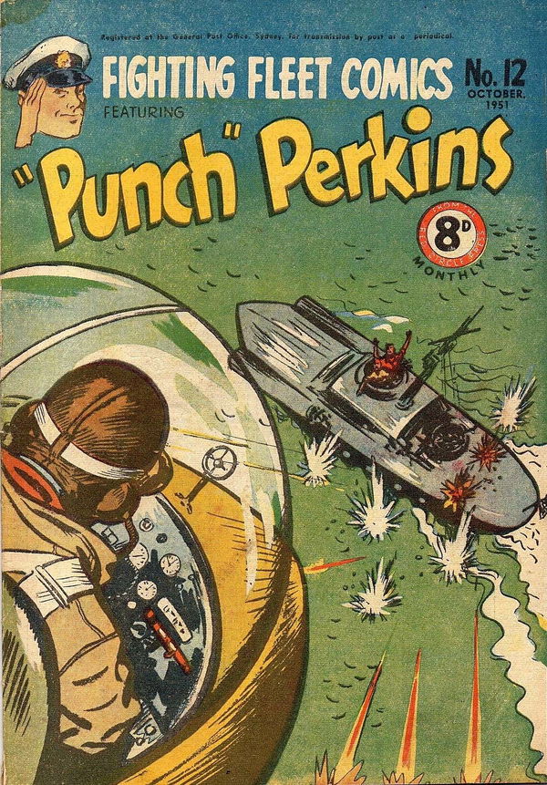 Fighting Fleet Comics (Red Circle, 1951 series) #12 (October 1951) —Featuring "Punch" Perkins