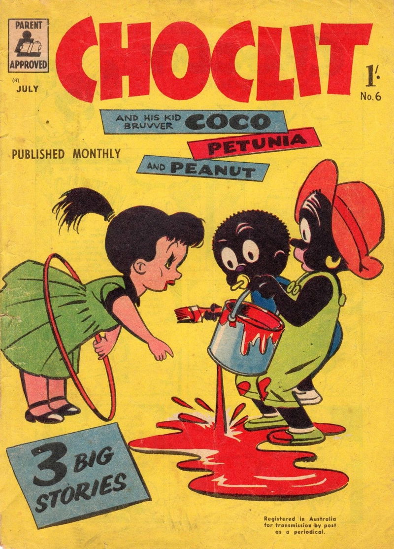 Choclit and His Kid Bruvver Coco (Red Circle, 1956 series) #6 — Petunia and Peanut (July 1957)
