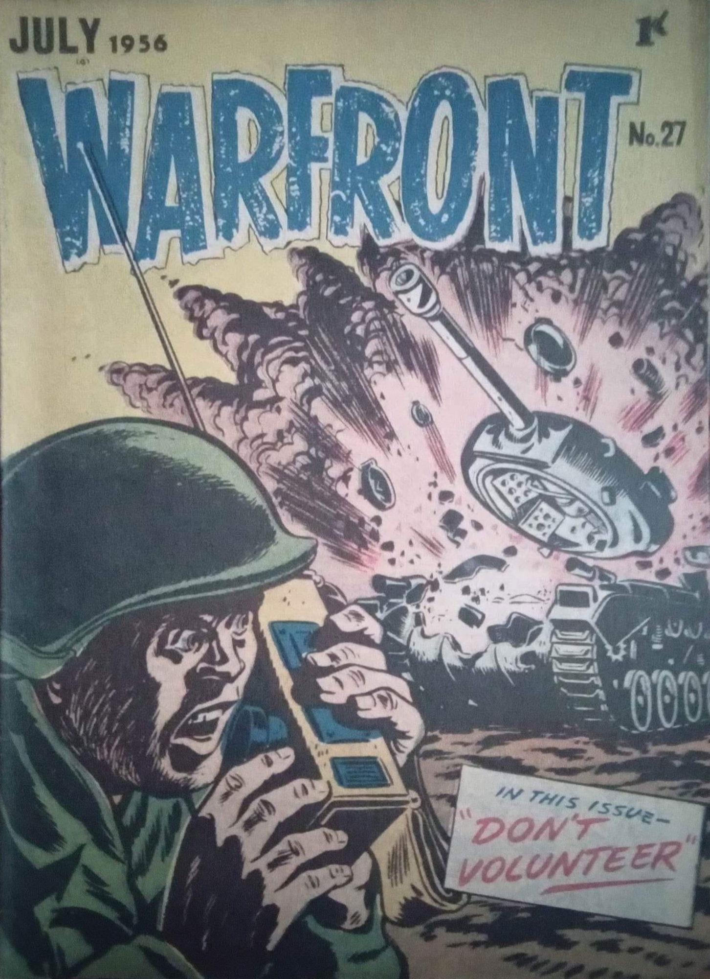 Warfront (Red Circle, 1955 series) #27 (July 1956)