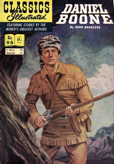 Classics Illustrated (Thorpe & Porter, 1951 series) #96 — Daniel Boone ([1959?])