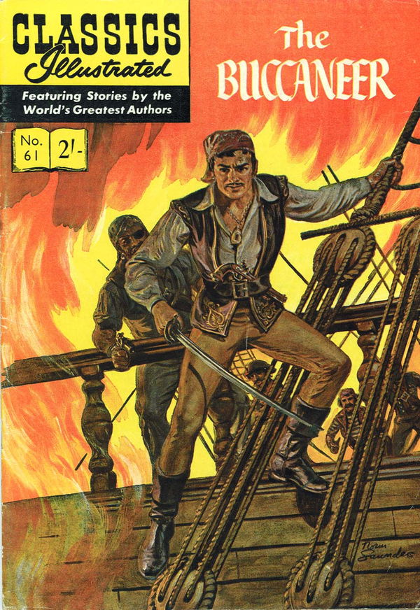 Classics Illustrated (Strato, 1954 series) #61 [HRN 129] (July 1962) ([July 1962?]) —The Buccaneer