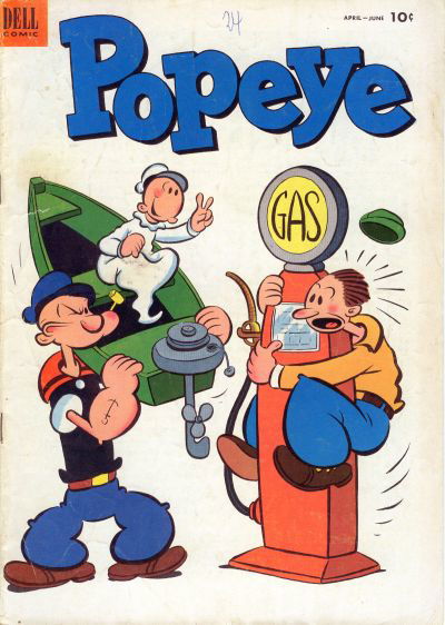 Popeye (Dell, 1948 series) #24 April-June 1953