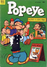 Popeye (Dell, 1948 series) #25 July-September 1953