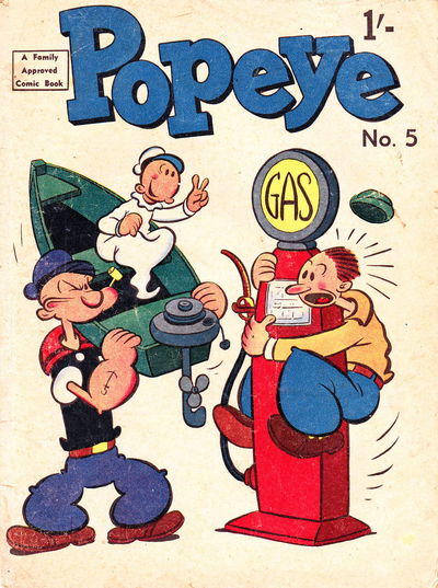 Popeye (Sungravure, 1958 series) #5 October 1958