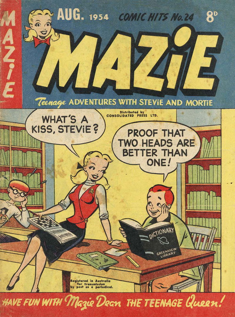 Comic Hits (Red Circle, 1952 series) #24 — Mazie (August 1954)