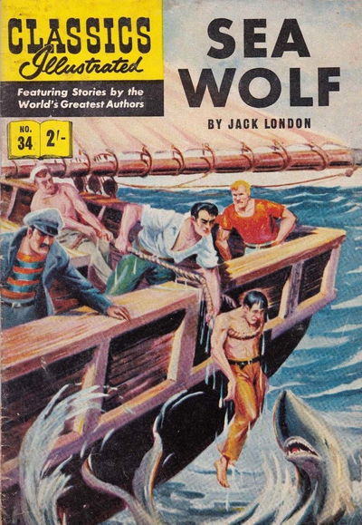 Classics Illustrated (Strato, 1954 series) #34 [HRN 126] (April 1961) — Sea Wolf [April 1961?]