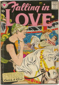 Falling in Love (DC, 1955 series)  #21 (September 1958) — Catch a Kiss