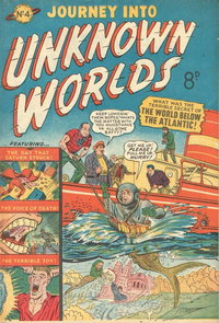 Journey into Unknown Worlds (Jubilee, 1953 series)  #4 ([1953?]) — The World Below the Atlantic!