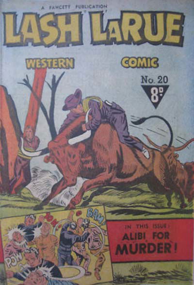 Lash LaRue Western Comic (Cleland, 1951 series) #20 [January 1953?]