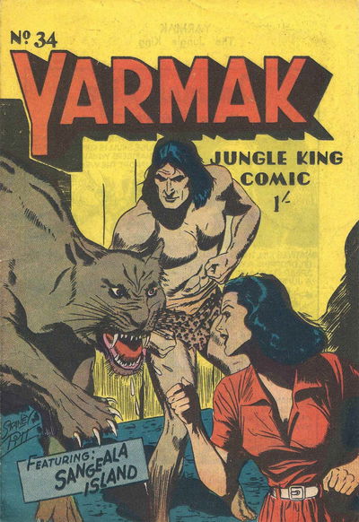 Yarmak Jungle King Comic (Youngs, 1949 series) #34 [August 1952?]