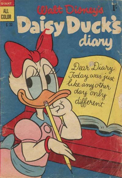Walt Disney's Giant Comics [G Series] (WG Publications, 1951 series) #G.33 — Walt Disney's Daisy Duck's Diary ([May 1955?])