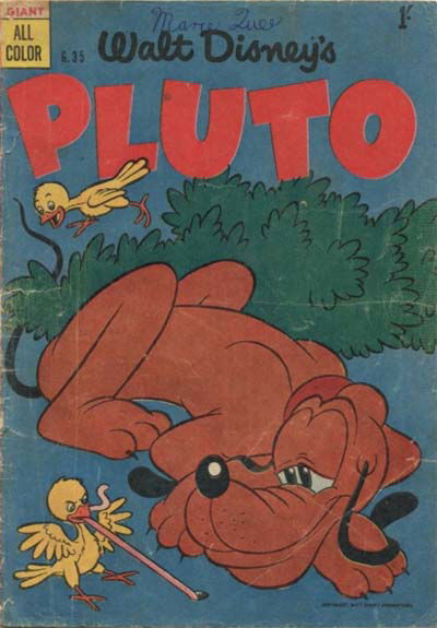 Walt Disney's Giant Comics [G Series] (WG Publications, 1951 series) #G.35 — Walt Disney's Pluto ([1955?])
