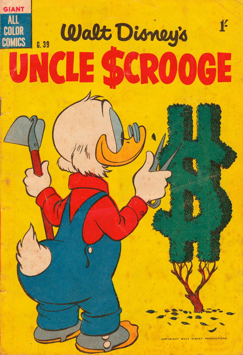Walt Disney's Giant Comics [G Series] (WG Publications, 1951 series) #G.39 — Walt Disney's Uncle Scrooge (September 1955)