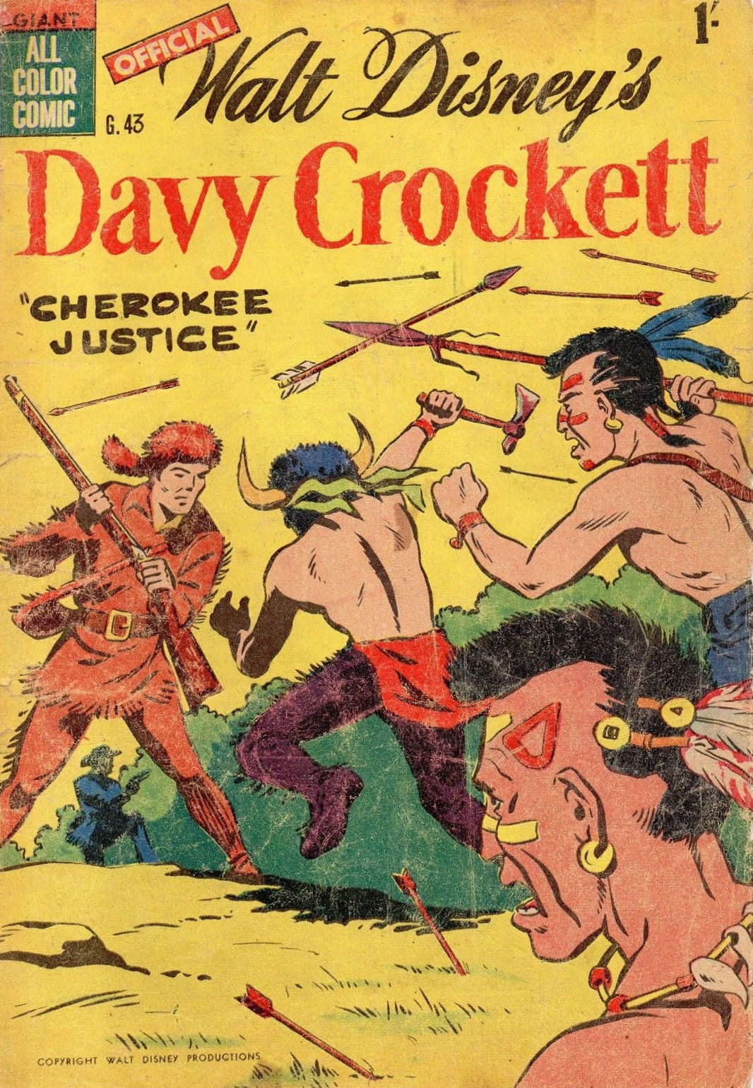 Walt Disney's Giant Comics [G Series] (WG Publications, 1951 series) #G.43 — Official Walt Disney's Davy Crockett ([December 1955])