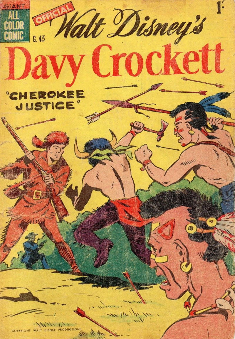 Walt Disney's Giant Comics [G Series] (WG Publications, 1951 series) #G.43 — Official Walt Disney's Davy Crockett ([December 1955])