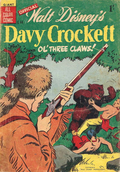 Walt Disney's Giant Comics [G Series] (WG Publications, 1951 series) #G.44 — Official Walt Disney's Davy Crockett 1955