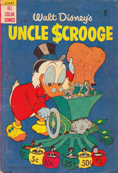 Walt Disney's Giant Comics [G Series] (WG Publications, 1951 series) #45 — Walt Disney's Uncle Scrooge 1956