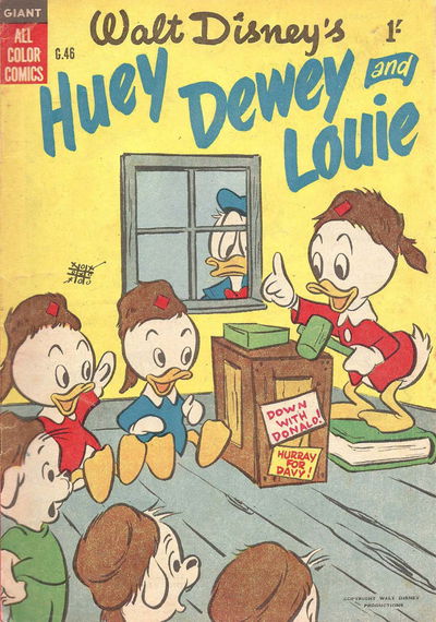 Walt Disney's Giant Comics [G Series] (WG Publications, 1951 series) #G.46 — Walt Disney's Huey Dewey and Louie 1956