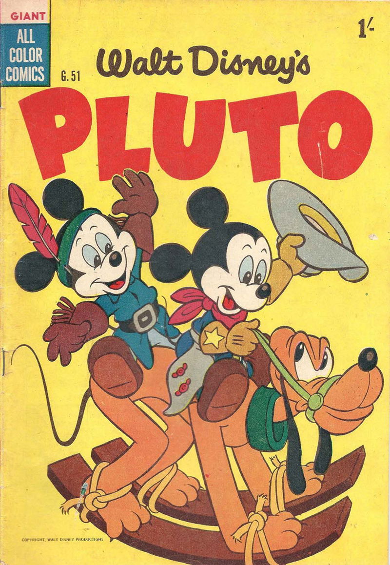 Walt Disney's Giant Comics [G Series] (WG Publications, 1951 series) #G.51 — Walt Disney's Pluto (1956)