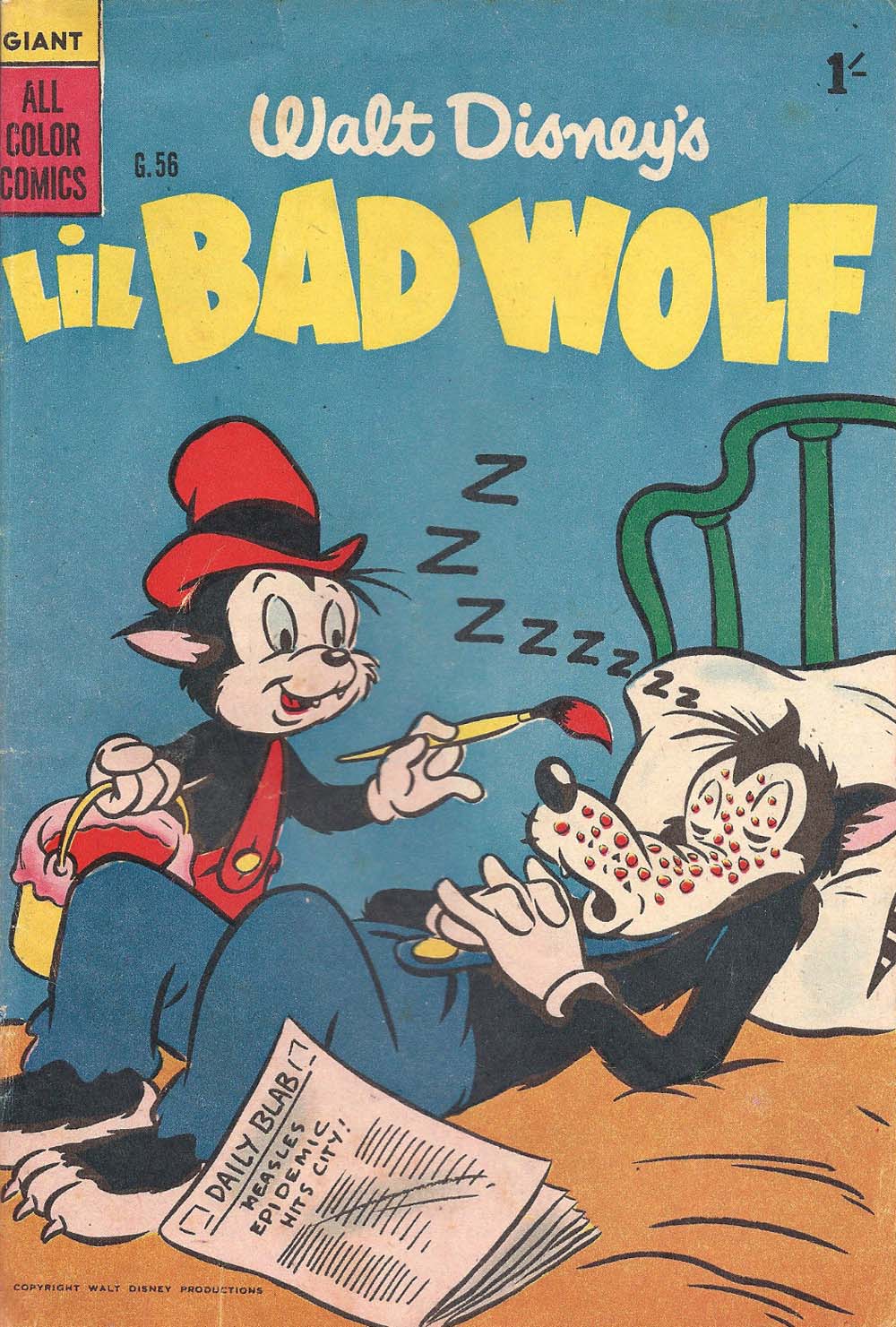 Walt Disney's Giant Comics [G Series] (WG Publications, 1951 series) #G.56 — Walt Disney's Lil Bad Wolf (1956)