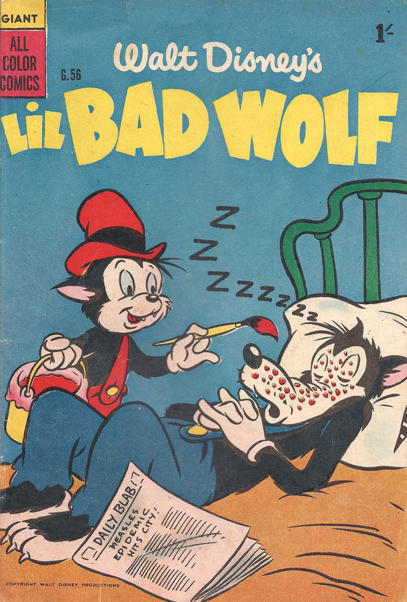Walt Disney's Giant Comics [G Series] (WG Publications, 1951 series) #G.56 — Walt Disney's Lil Bad Wolf (1956)