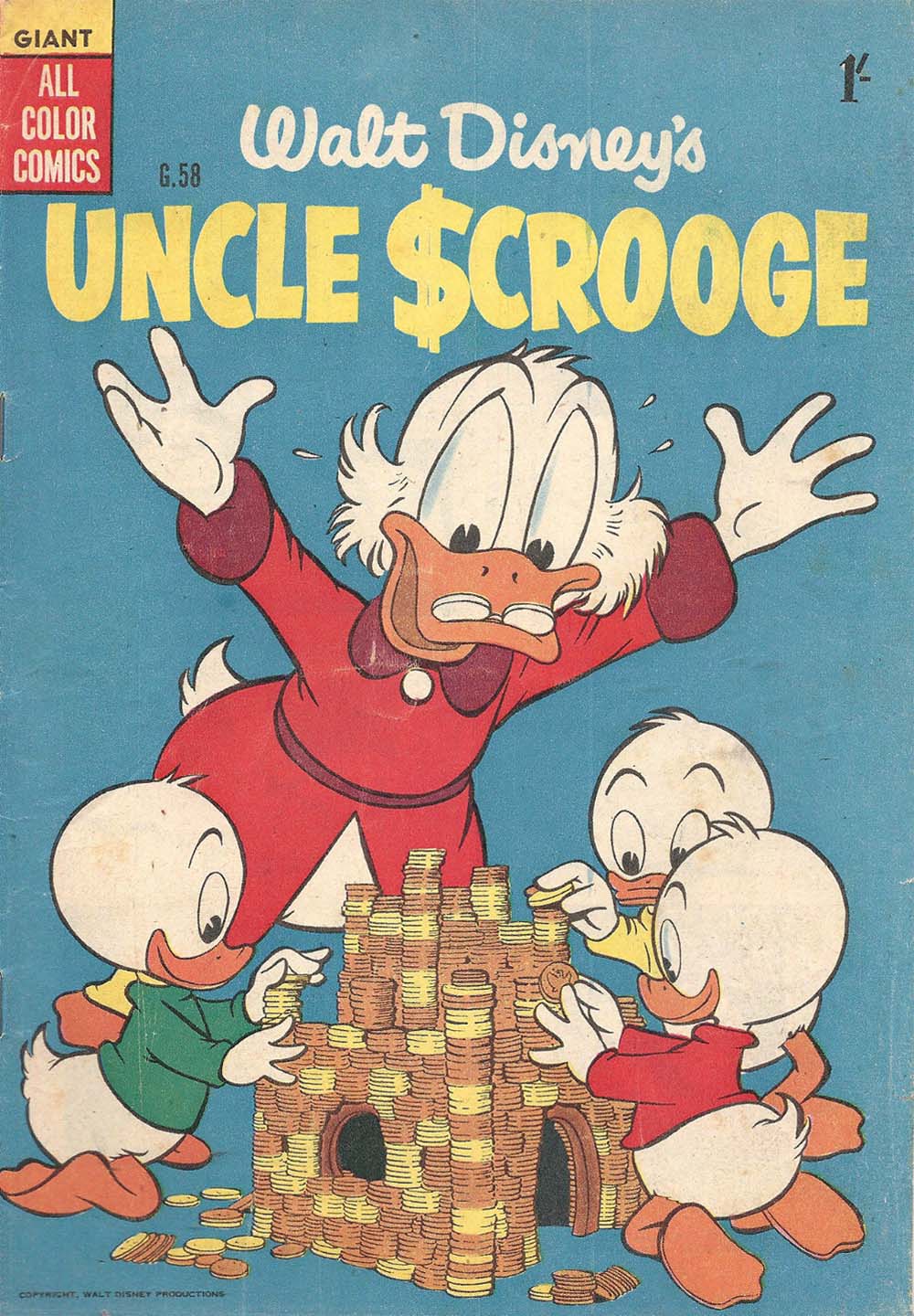 Walt Disney's Giant Comics [G Series] (WG Publications, 1951 series) #G.58 — Walt Disney's Uncle Scrooge (1956)