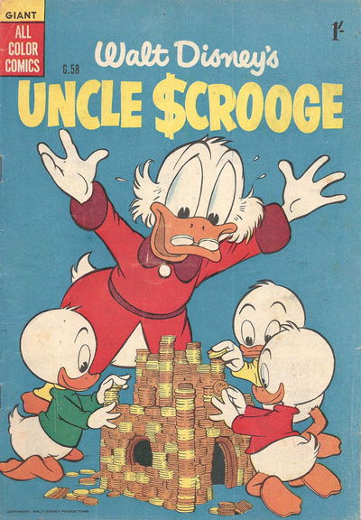 Walt Disney's Giant Comics [G Series] (WG Publications, 1951 series) #G.58 — Walt Disney's Uncle Scrooge 1956