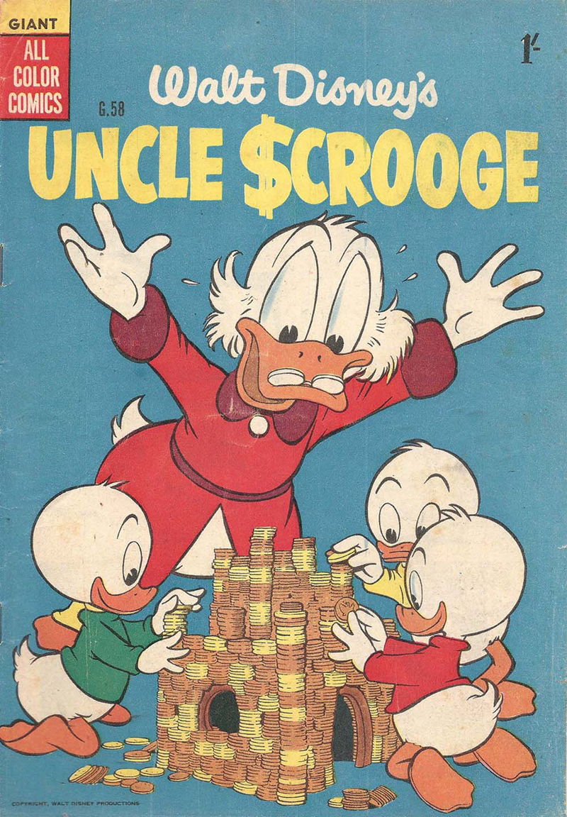 Walt Disney's Giant Comics [G Series] (WG Publications, 1951 series) #G.58 — Walt Disney's Uncle Scrooge (1956)
