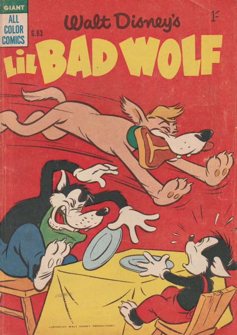 Walt Disney's Giant Comics [G Series] (WG Publications, 1951 series) #G.63 — Walt Disney's Lil Bad Wolf (1956)