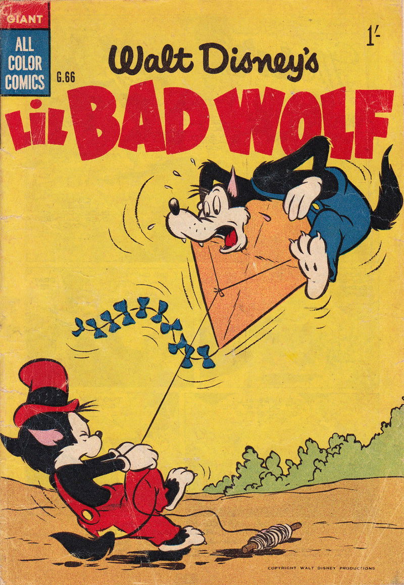 Walt Disney's Giant Comics [G Series] (WG Publications, 1951 series) #G66 — Walt Disney's Lil Bad Wolf (1956)